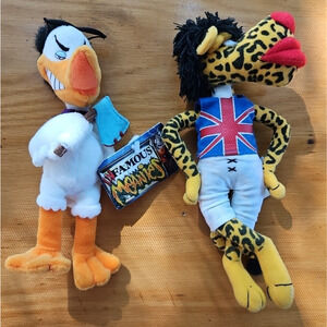 INfamous Meanies 1998 MICK JAGUAR QUACK NICOLSON Jagger Jack LOT OF 2 NEW 8"